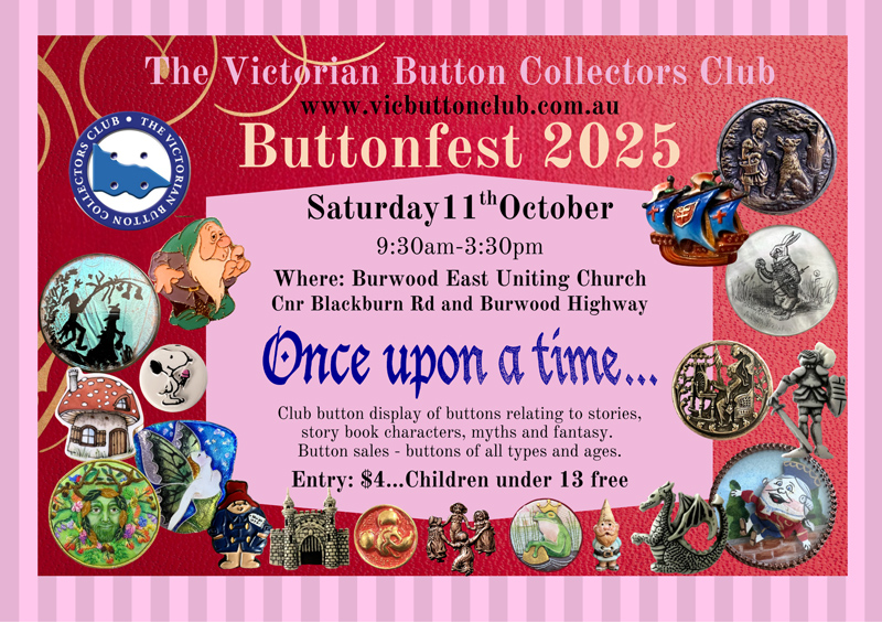 BUTTONFEST - SATURDAY 11th OCTOBER 2025