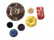 6 Pointed Star Buttons
