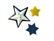 Realistic Star Shaped Buttons