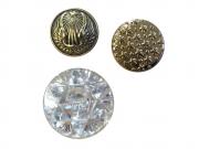 Stars as part of the pattern or background on buttons